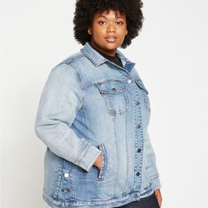 Universal Standard Light Wash Denim Chore Jacket - Women’s 18 to 20
